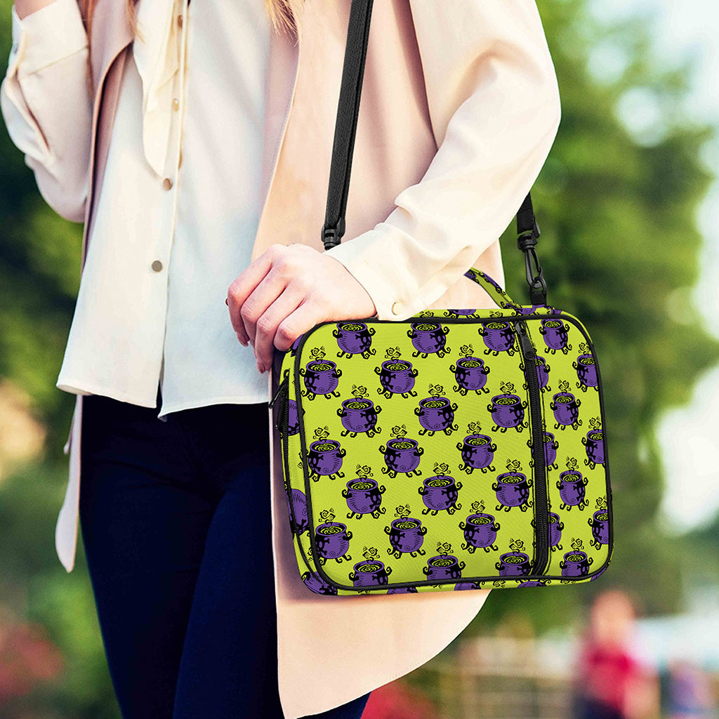 Halloween Witch Cauldron Pattern Print Shoulder Strap Bible Bag