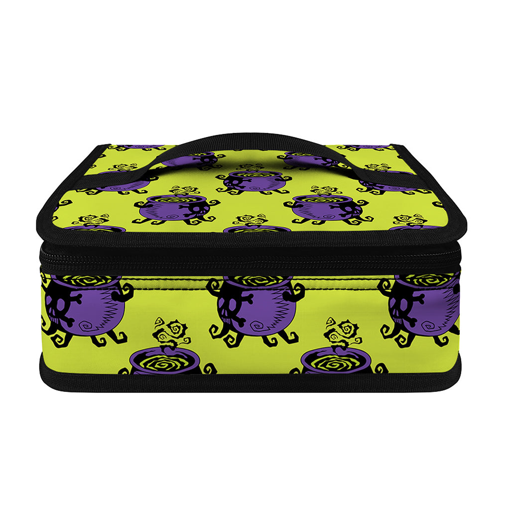 Halloween Witch Cauldron Pattern Print Small Lunch Bag