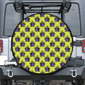 Halloween Witch Cauldron Pattern Print Tire Cover