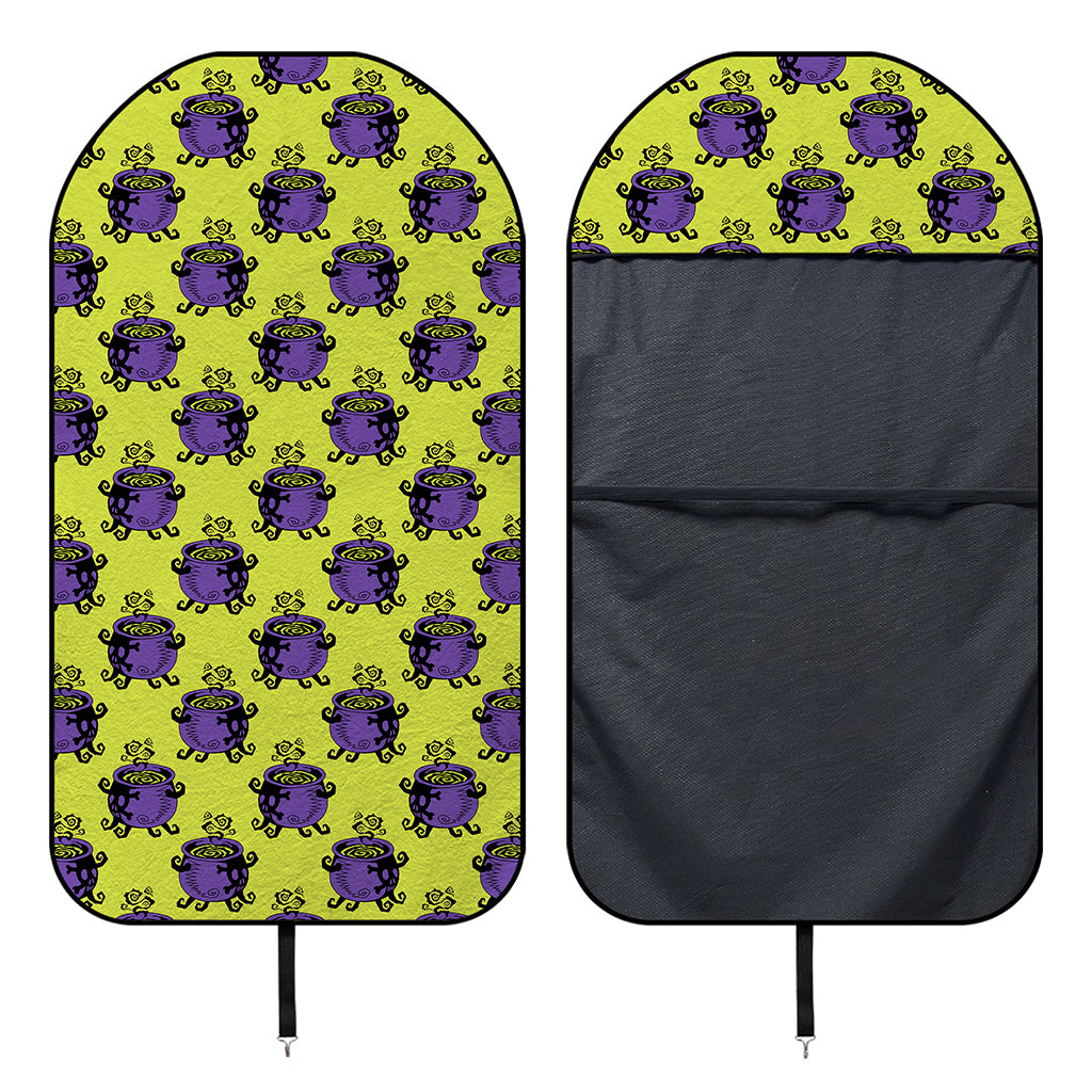 Halloween Witch Cauldron Pattern Print Waterproof Car Seat Cover