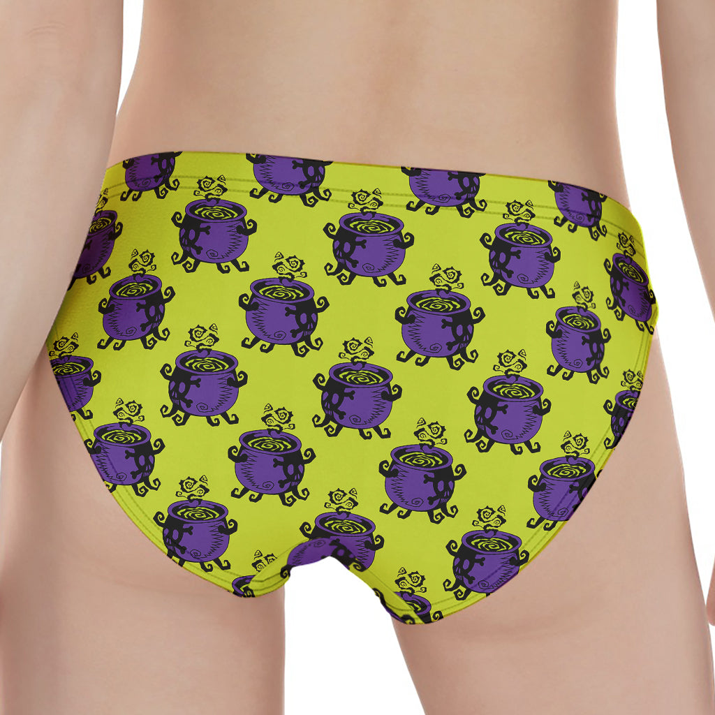 Halloween Witch Cauldron Pattern Print Women's Panties