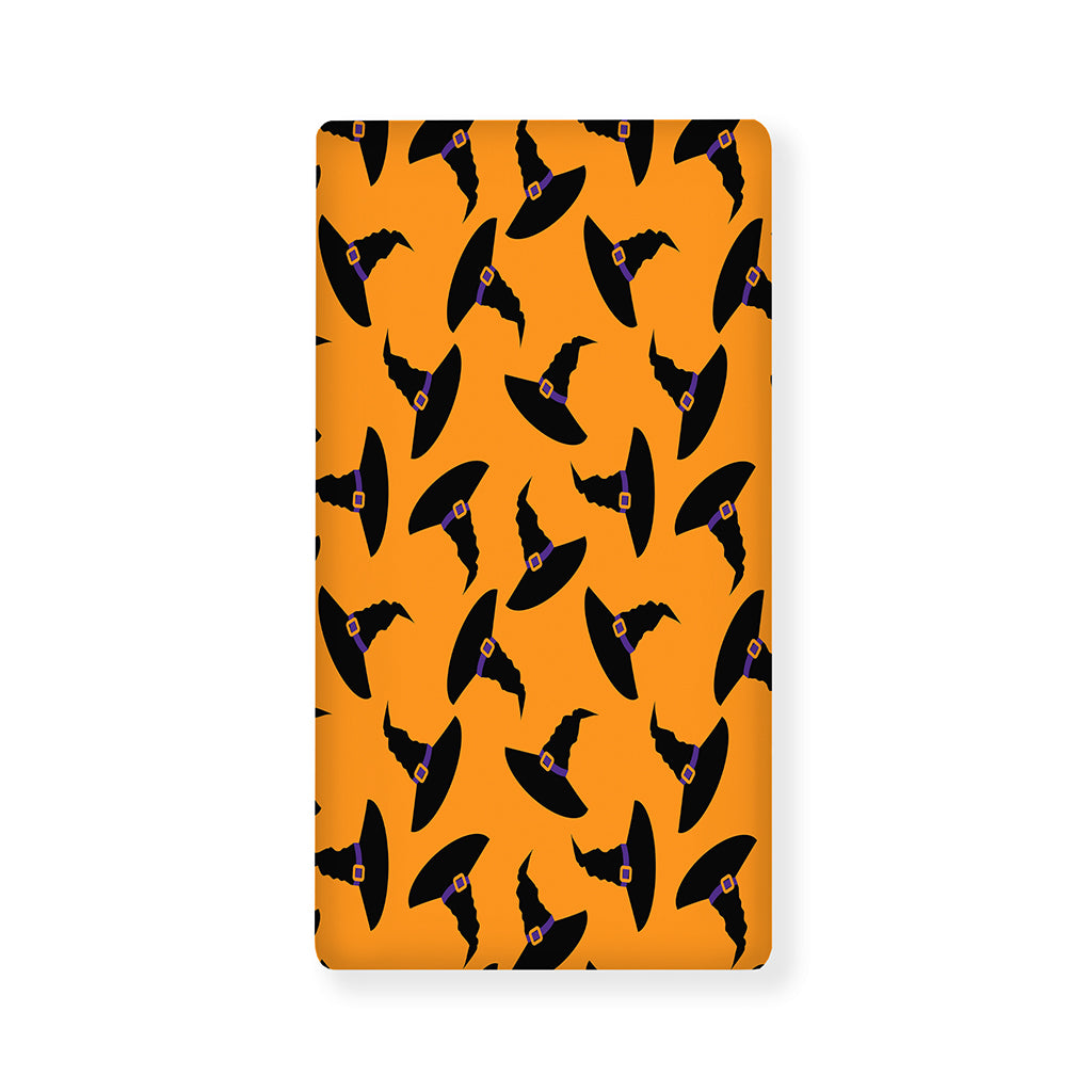 Halloween Witch Hat Pattern Print Baby Crib Sheet