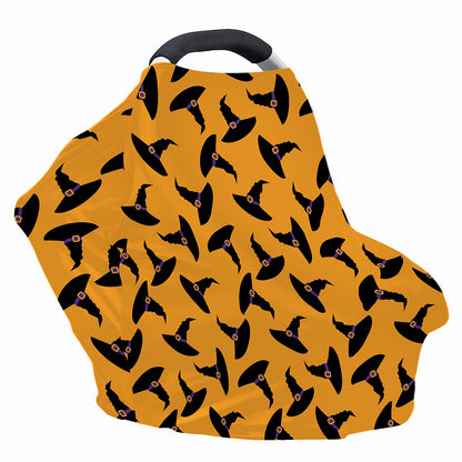 Halloween Witch Hat Pattern Print Baby Seat Cover