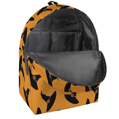 Halloween Witch Hat Pattern Print Backpack