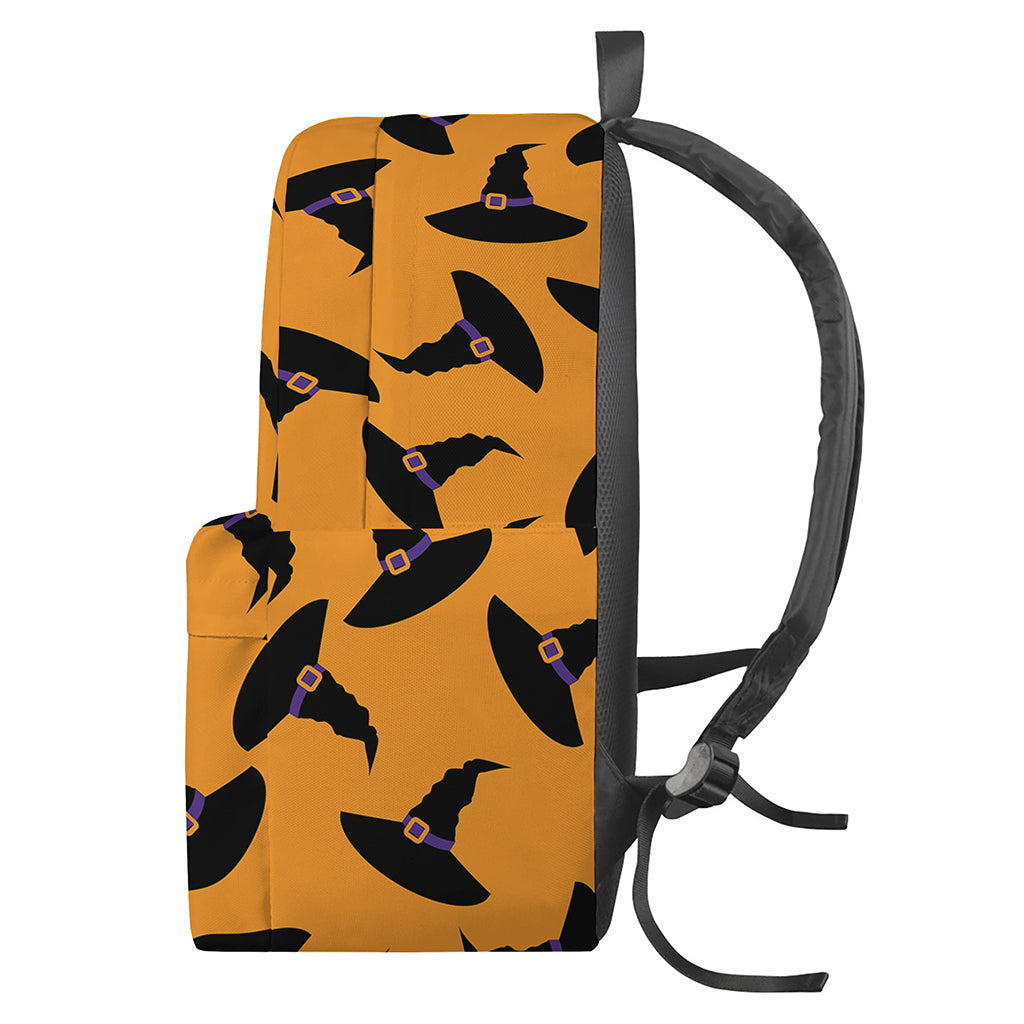 Halloween Witch Hat Pattern Print Backpack