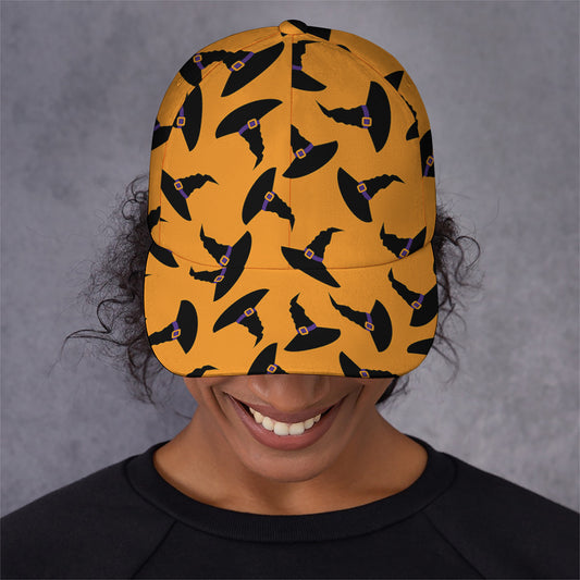 Halloween Witch Hat Pattern Print Baseball Cap