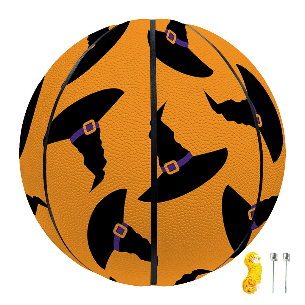 Halloween Witch Hat Pattern Print Basketball