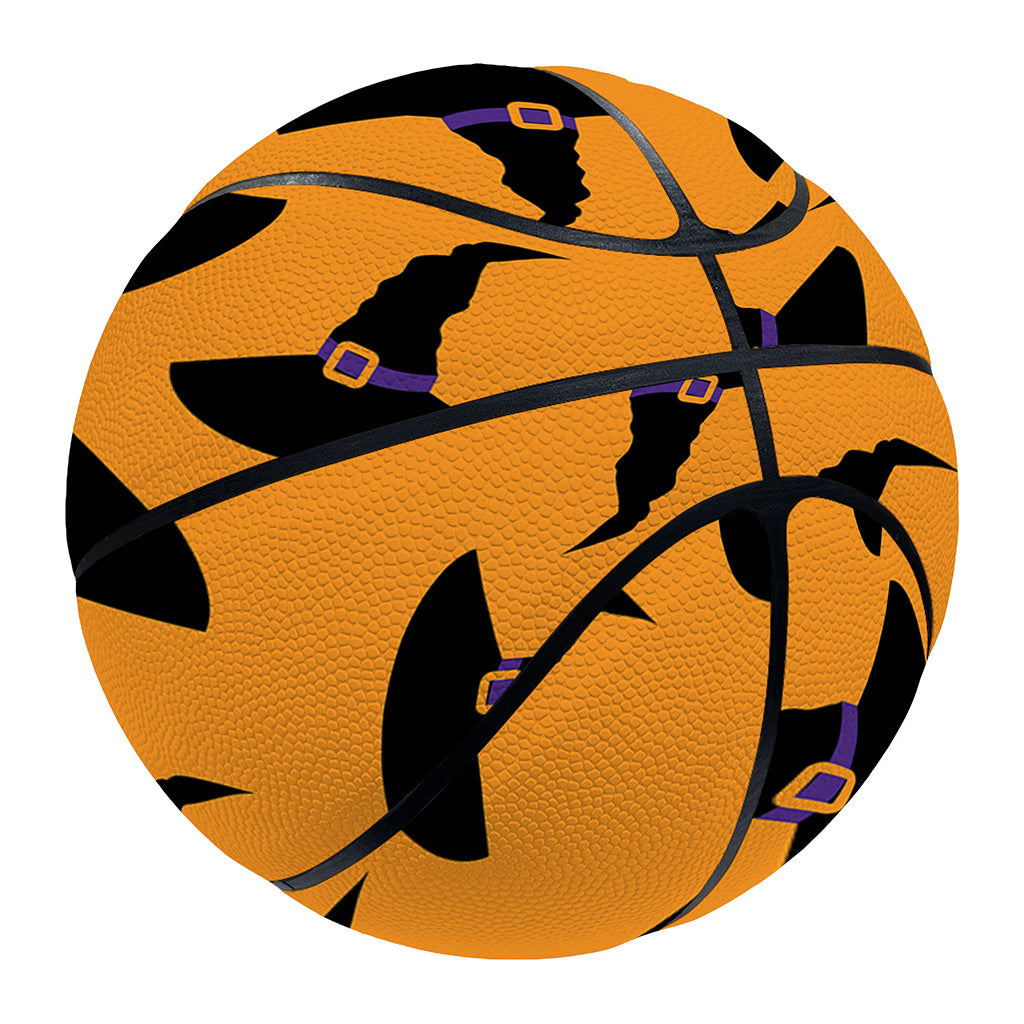 Halloween Witch Hat Pattern Print Basketball