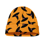 Halloween Witch Hat Pattern Print Beanie