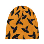 Halloween Witch Hat Pattern Print Beanie