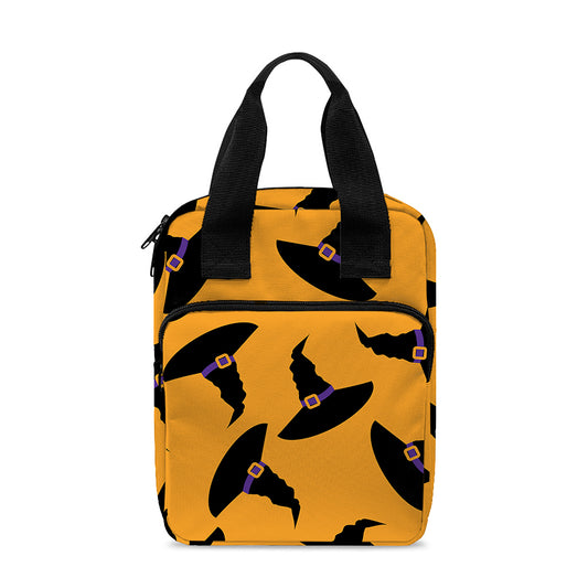 Halloween Witch Hat Pattern Print Bible Tote Bag