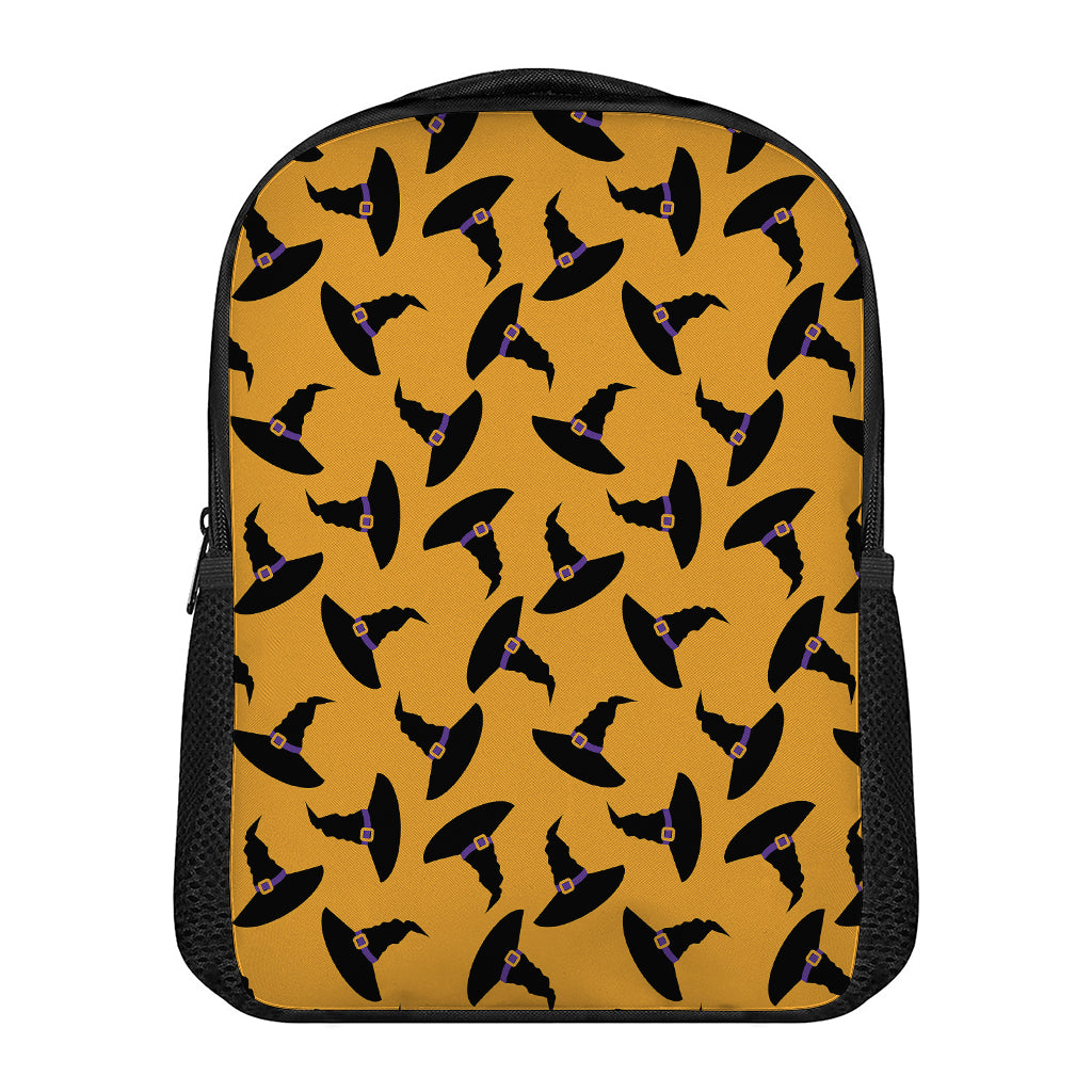Halloween Witch Hat Pattern Print Casual Backpack