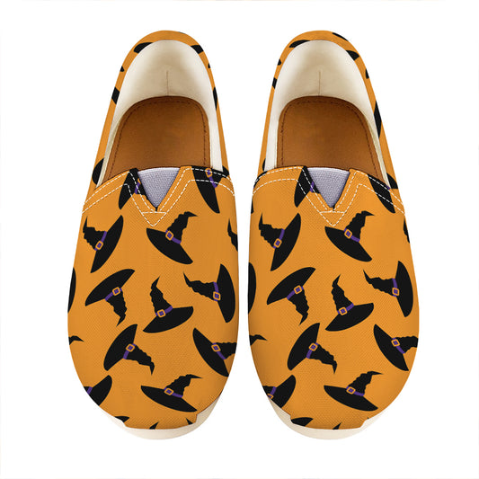 Halloween Witch Hat Pattern Print Casual Shoes