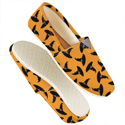 Halloween Witch Hat Pattern Print Casual Shoes