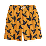 Halloween Witch Hat Pattern Print Cotton Shorts
