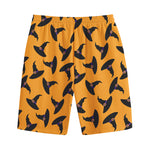 Halloween Witch Hat Pattern Print Cotton Shorts