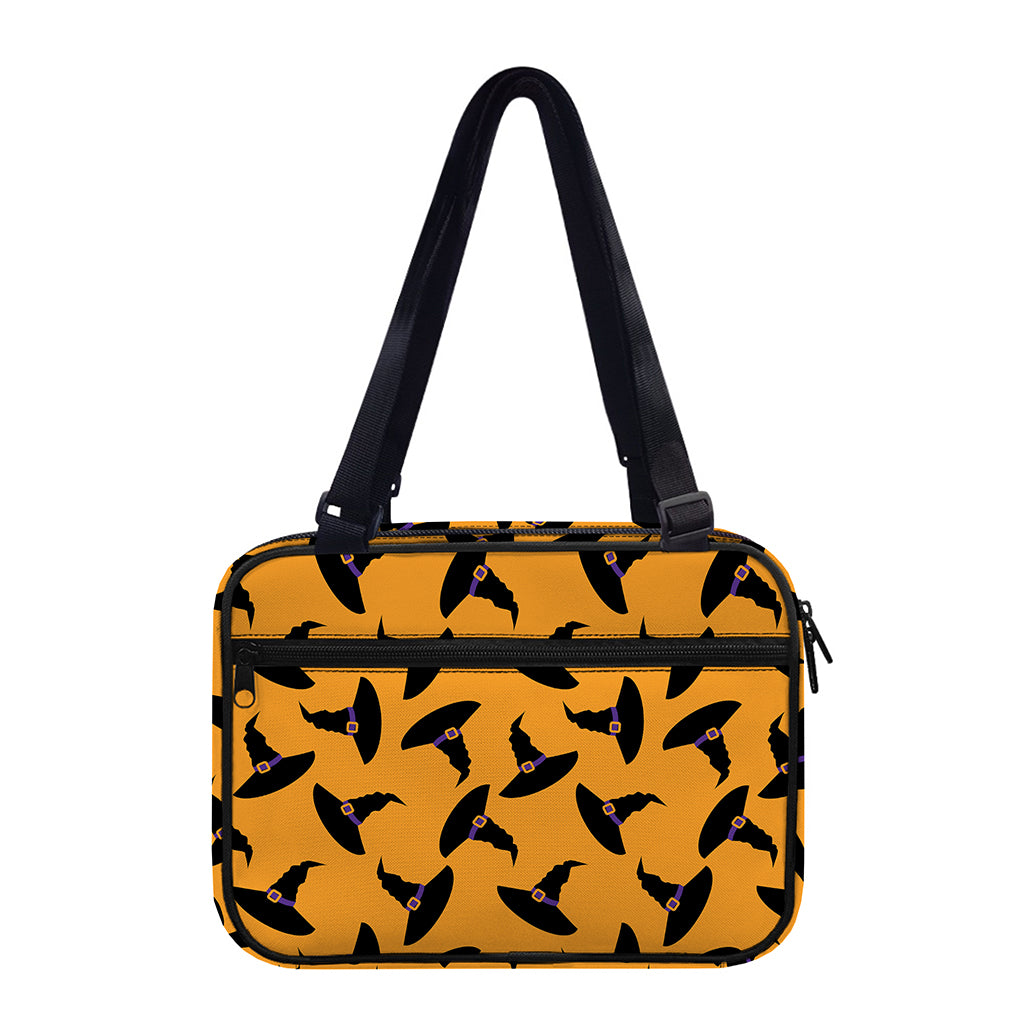 Halloween Witch Hat Pattern Print Double Strap Bible Bag
