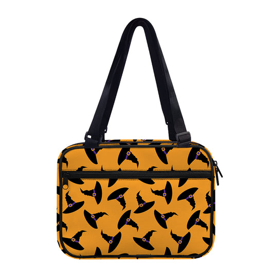 Halloween Witch Hat Pattern Print Double Strap Bible Bag