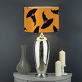 Halloween Witch Hat Pattern Print Drum Lamp Shade