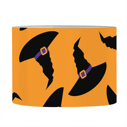 Halloween Witch Hat Pattern Print Drum Lamp Shade