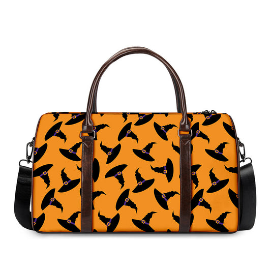 Halloween Witch Hat Pattern Print Duffle Bag