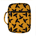 Halloween Witch Hat Pattern Print Front Pocket Bible Bag