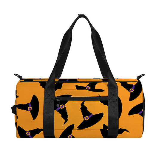 Halloween Witch Hat Pattern Print Gym Bag