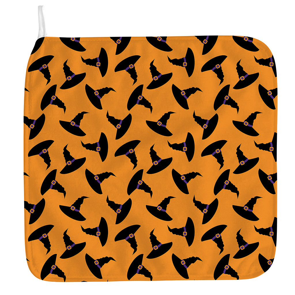 Halloween Witch Hat Pattern Print Hand Towel