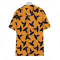 Halloween Witch Hat Pattern Print Hawaiian Shirt