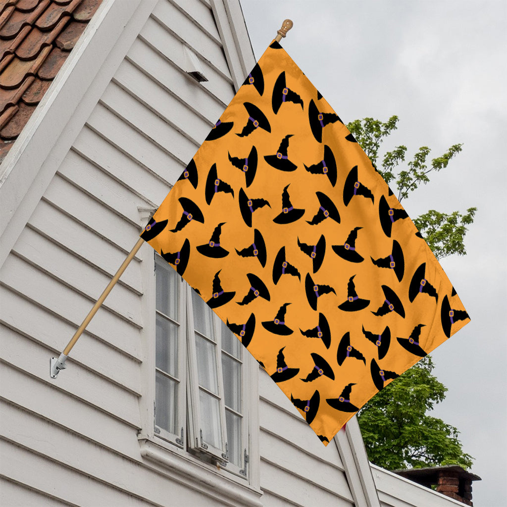 Halloween Witch Hat Pattern Print House Flag