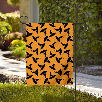 Halloween Witch Hat Pattern Print House Flag