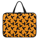 Halloween Witch Hat Pattern Print Laptop Sleeve With Handle