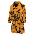 Halloween Witch Hat Pattern Print Men's Bathrobe