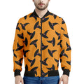 Halloween Witch Hat Pattern Print Men's Bomber Jacket