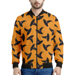 Halloween Witch Hat Pattern Print Men's Bomber Jacket