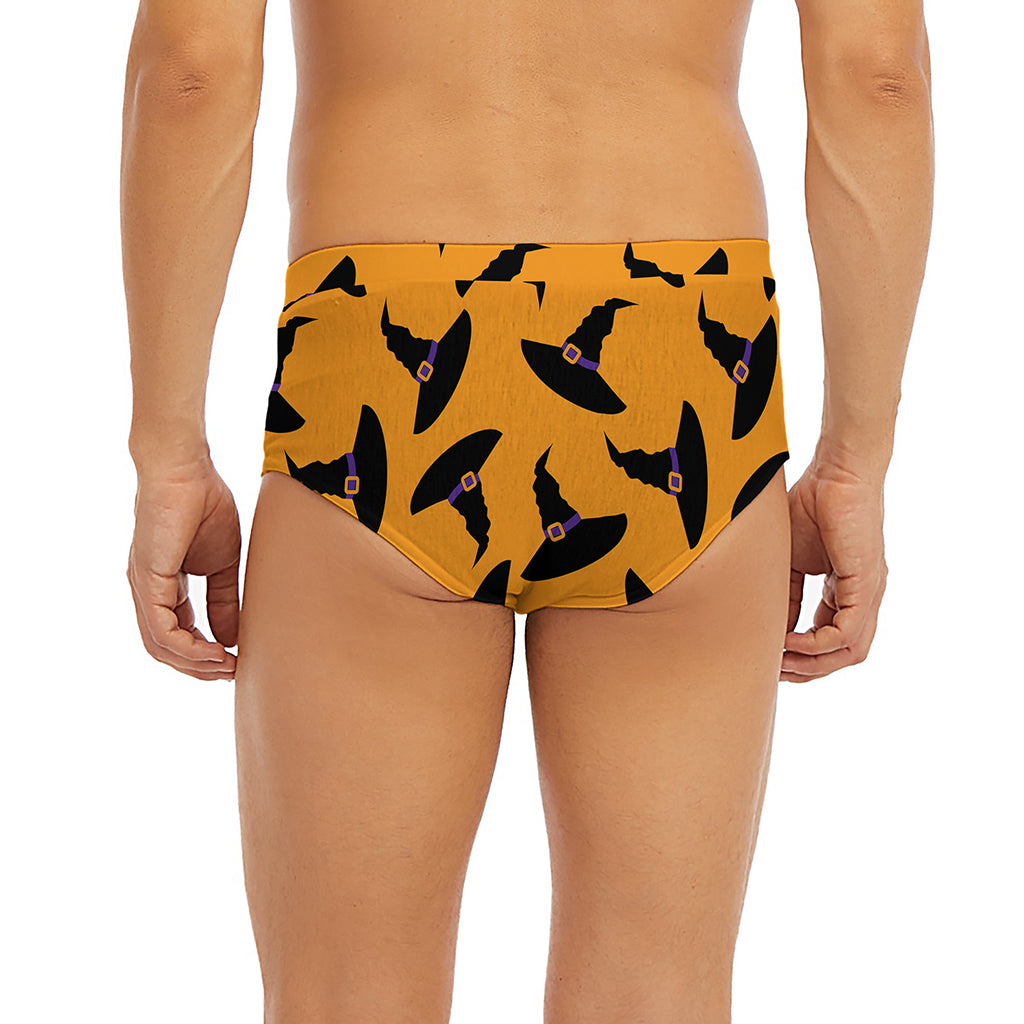Halloween Witch Hat Pattern Print Men's Briefs