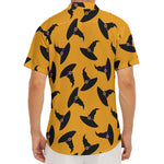Halloween Witch Hat Pattern Print Men's Deep V-Neck Shirt