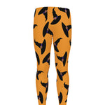 Halloween Witch Hat Pattern Print Men's leggings