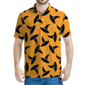 Halloween Witch Hat Pattern Print Men's Polo Shirt