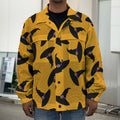 Halloween Witch Hat Pattern Print Men's Shirt Jacket
