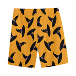 Halloween Witch Hat Pattern Print Men's Sports Shorts