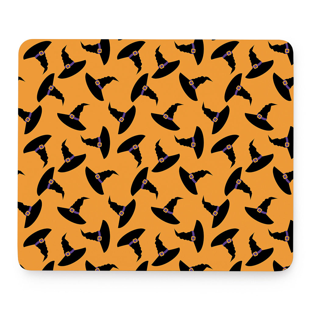 Halloween Witch Hat Pattern Print Mouse Pad