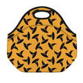 Halloween Witch Hat Pattern Print Neoprene Lunch Bag