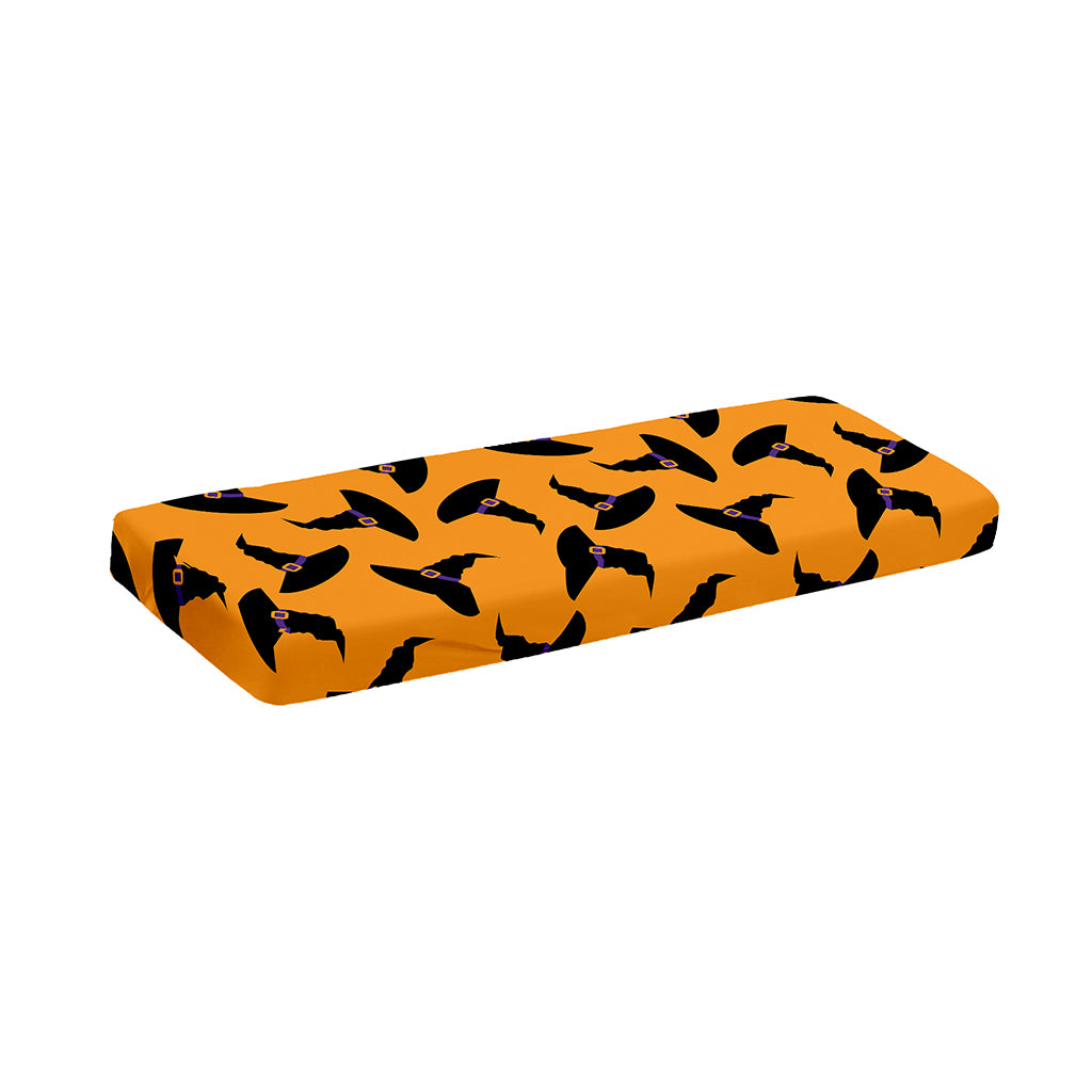 Halloween Witch Hat Pattern Print Piano Keyboard Cover