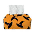 Halloween Witch Hat Pattern Print Rectangle Tissue Box Cover