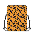 Halloween Witch Hat Pattern Print Rectangular Crossbody Bag