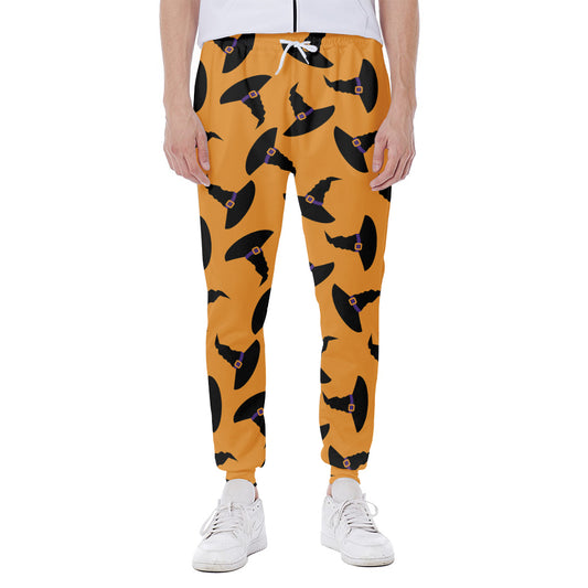 Halloween Witch Hat Pattern Print Scuba Joggers