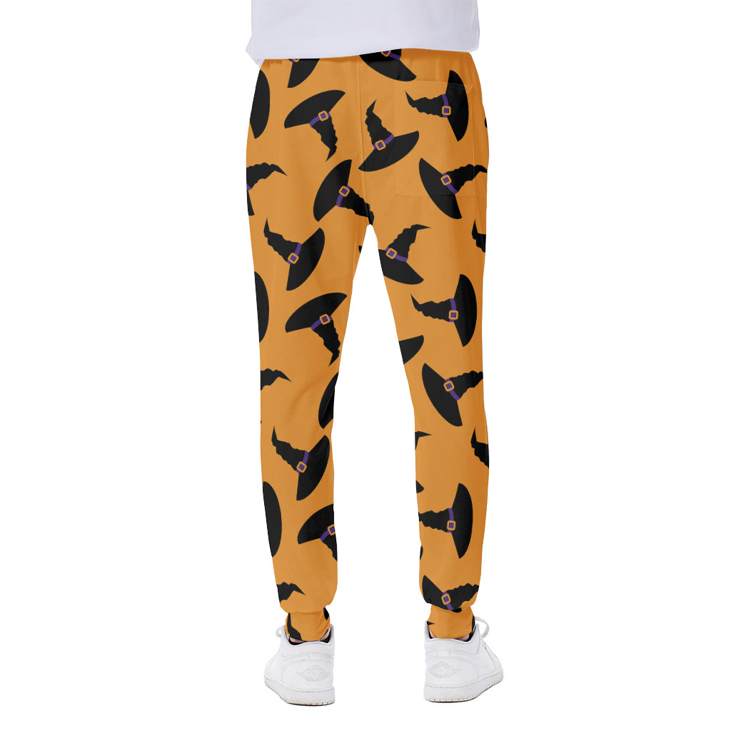 Halloween Witch Hat Pattern Print Scuba Joggers