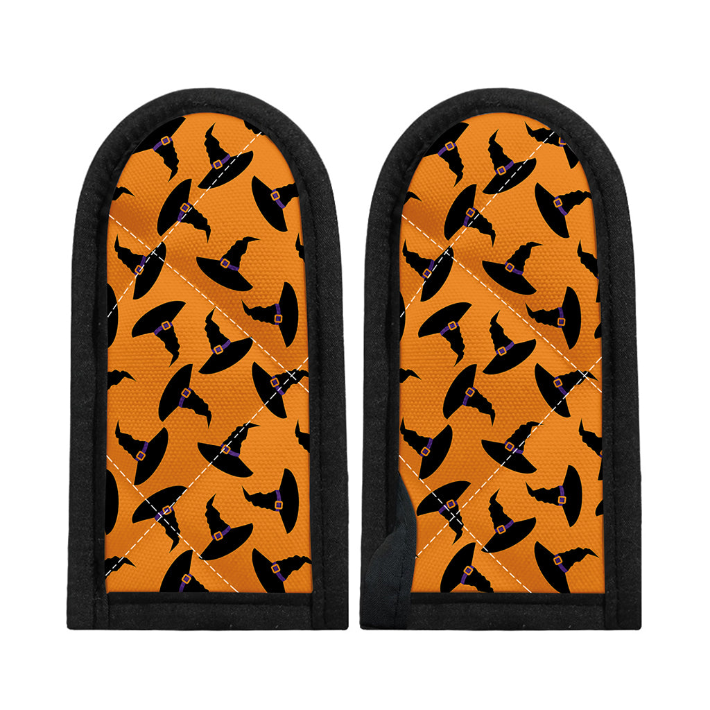 Halloween Witch Hat Pattern Print Skillet Handle Cover