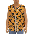 Halloween Witch Hat Pattern Print Sleeveless Baseball Jersey